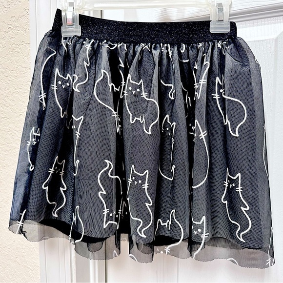 Cat & Jack Other - Girl’s Size 6-6x Halloween Ghost Cat Mesh Skirt